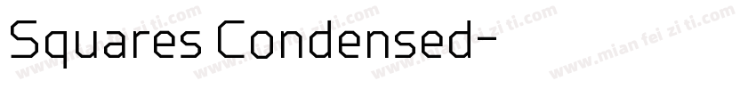 Squares Condensed字体转换